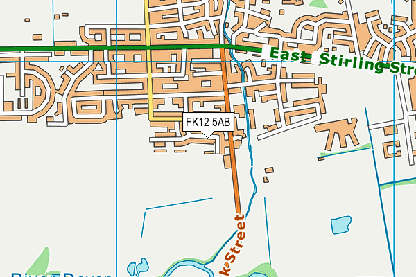 FK12 5AB map - OS VectorMap District (Ordnance Survey) FK12 5AB map - OS VectorMap District (Ordnance Survey)