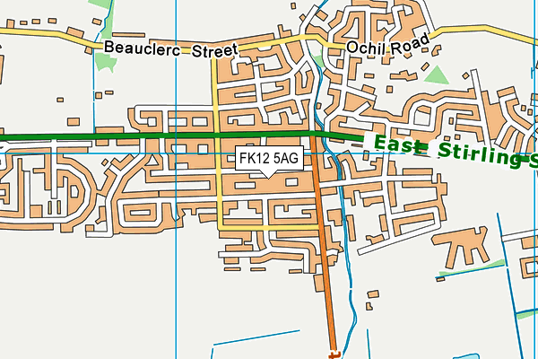 FK12 5AG map - OS VectorMap District (Ordnance Survey) FK12 5AG map - OS VectorMap District (Ordnance Survey)