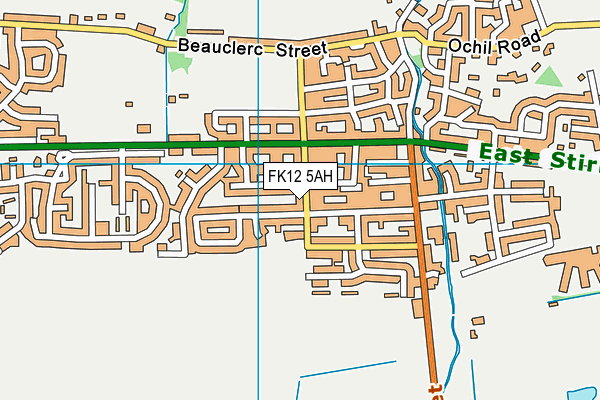 FK12 5AH map - OS VectorMap District (Ordnance Survey) FK12 5AH map - OS VectorMap District (Ordnance Survey)
