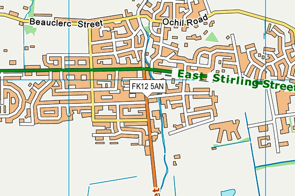 FK12 5AN map - OS VectorMap District (Ordnance Survey) FK12 5AN map - OS VectorMap District (Ordnance Survey)