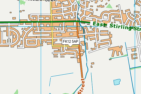FK12 5AP map - OS VectorMap District (Ordnance Survey) FK12 5AP map - OS VectorMap District (Ordnance Survey)