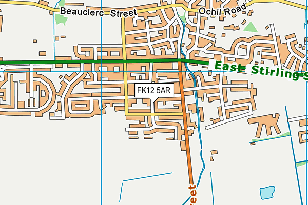 FK12 5AR map - OS VectorMap District (Ordnance Survey) FK12 5AR map - OS VectorMap District (Ordnance Survey)