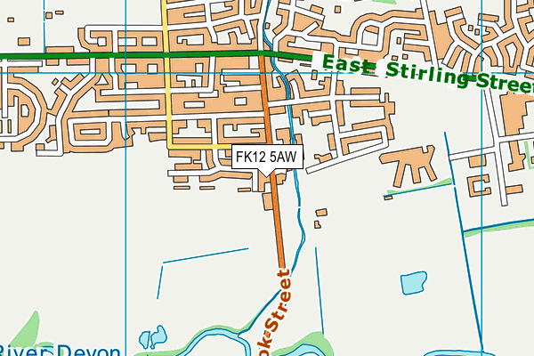 FK12 5AW map - OS VectorMap District (Ordnance Survey) FK12 5AW map - OS VectorMap District (Ordnance Survey)