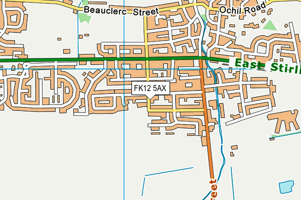 FK12 5AX map - OS VectorMap District (Ordnance Survey) FK12 5AX map - OS VectorMap District (Ordnance Survey)