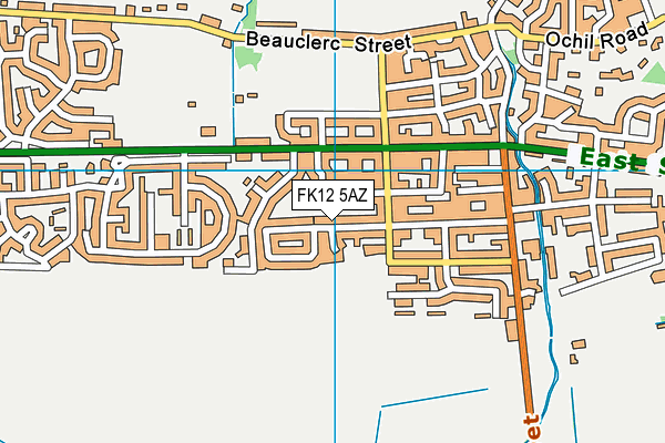 FK12 5AZ map - OS VectorMap District (Ordnance Survey) FK12 5AZ map - OS VectorMap District (Ordnance Survey)