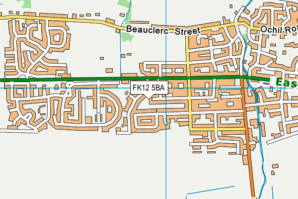FK12 5BA map - OS VectorMap District (Ordnance Survey) FK12 5BA map - OS VectorMap District (Ordnance Survey)