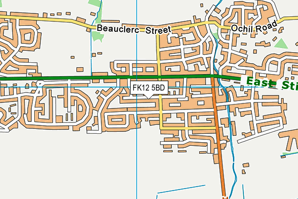 FK12 5BD map - OS VectorMap District (Ordnance Survey) FK12 5BD map - OS VectorMap District (Ordnance Survey)