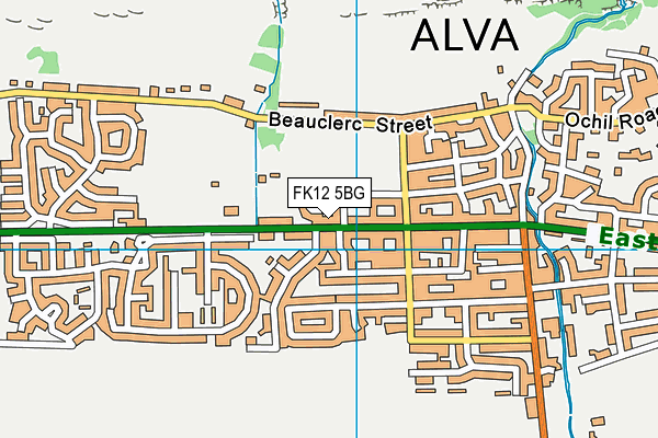 FK12 5BG map - OS VectorMap District (Ordnance Survey)