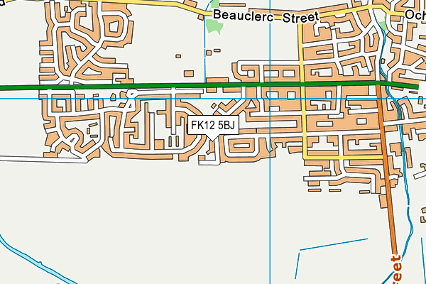 FK12 5BJ map - OS VectorMap District (Ordnance Survey) FK12 5BJ map - OS VectorMap District (Ordnance Survey)