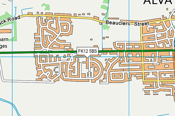 FK12 5BS map - OS VectorMap District (Ordnance Survey) FK12 5BS map - OS VectorMap District (Ordnance Survey)