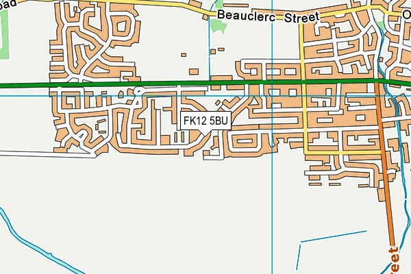 FK12 5BU map - OS VectorMap District (Ordnance Survey) FK12 5BU map - OS VectorMap District (Ordnance Survey)