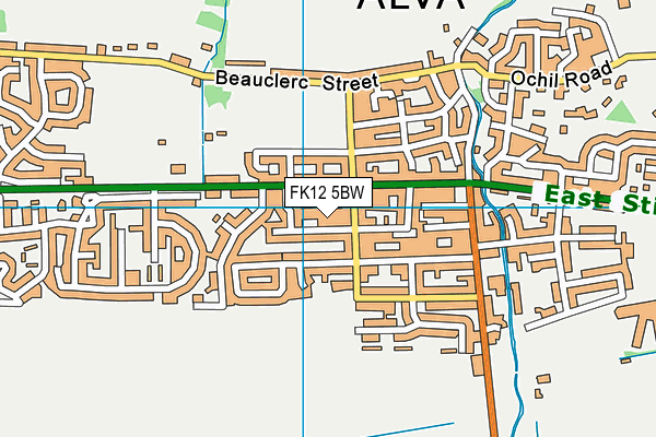 FK12 5BW map - OS VectorMap District (Ordnance Survey) FK12 5BW map - OS VectorMap District (Ordnance Survey)