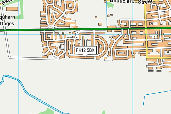 FK12 5BX map - OS VectorMap District (Ordnance Survey) FK12 5BX map - OS VectorMap District (Ordnance Survey)