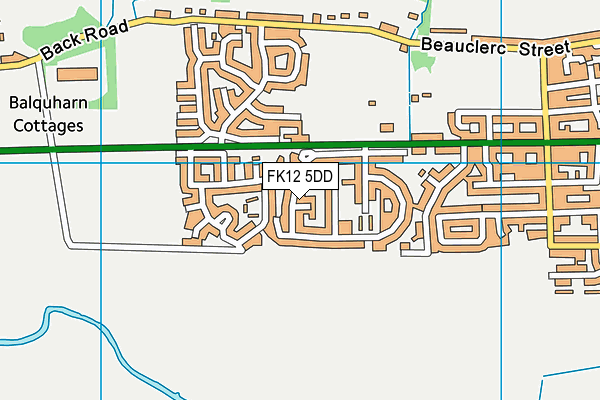 FK12 5DD map - OS VectorMap District (Ordnance Survey) FK12 5DD map - OS VectorMap District (Ordnance Survey)