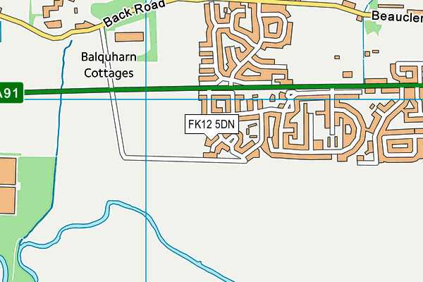 FK12 5DN map - OS VectorMap District (Ordnance Survey) FK12 5DN map - OS VectorMap District (Ordnance Survey)