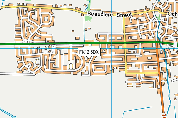 FK12 5DX map - OS VectorMap District (Ordnance Survey) FK12 5DX map - OS VectorMap District (Ordnance Survey)