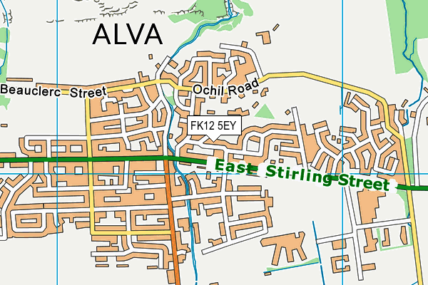FK12 5EY map - OS VectorMap District (Ordnance Survey) FK12 5EY map - OS VectorMap District (Ordnance Survey)