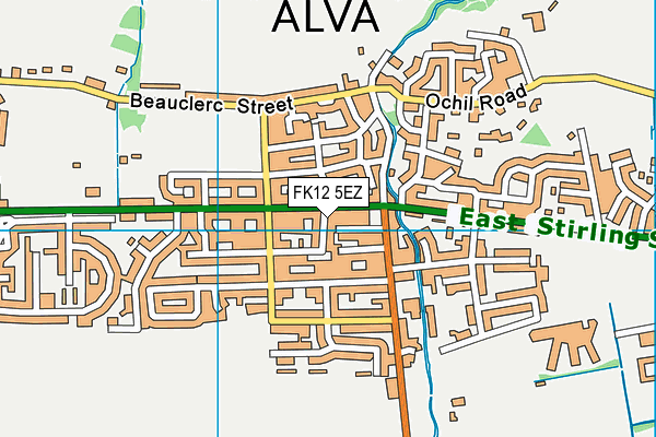 FK12 5EZ map - OS VectorMap District (Ordnance Survey)