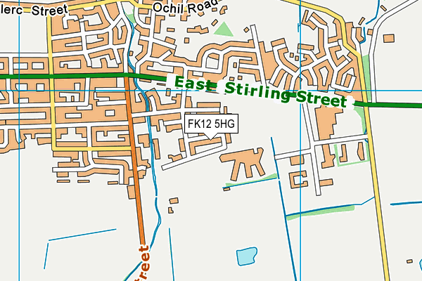 FK12 5HG map - OS VectorMap District (Ordnance Survey) FK12 5HG map - OS VectorMap District (Ordnance Survey)