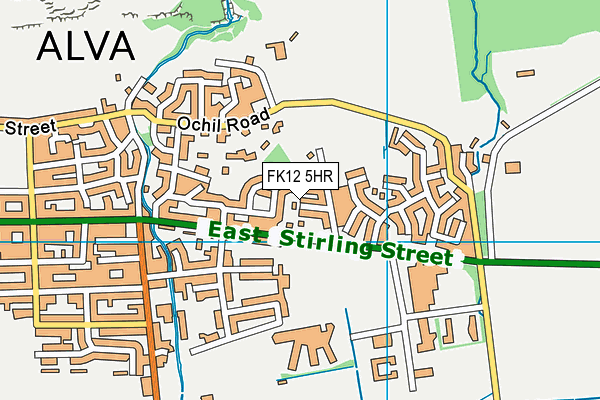 FK12 5HR map - OS VectorMap District (Ordnance Survey)