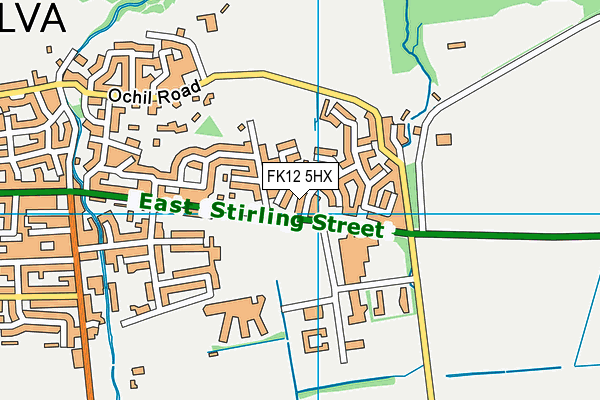 FK12 5HX map - OS VectorMap District (Ordnance Survey) FK12 5HX map - OS VectorMap District (Ordnance Survey)