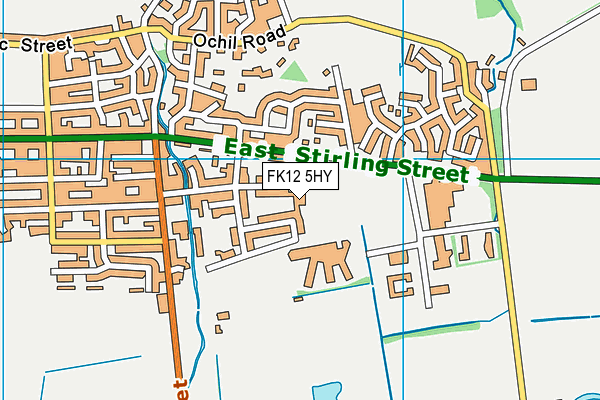 FK12 5HY map - OS VectorMap District (Ordnance Survey)