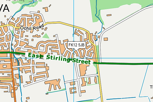 FK12 5JB map - OS VectorMap District (Ordnance Survey) FK12 5JB map - OS VectorMap District (Ordnance Survey)