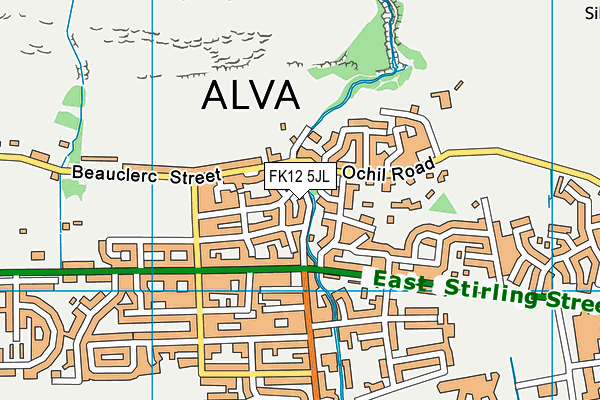 FK12 5JL map - OS VectorMap District (Ordnance Survey)