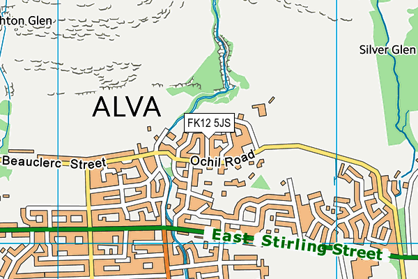 FK12 5JS map - OS VectorMap District (Ordnance Survey) FK12 5JS map - OS VectorMap District (Ordnance Survey)