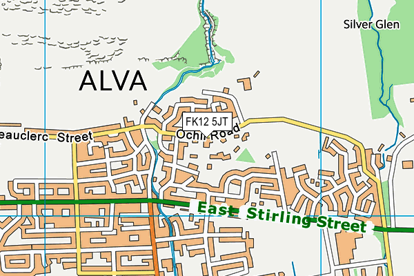FK12 5JT map - OS VectorMap District (Ordnance Survey)