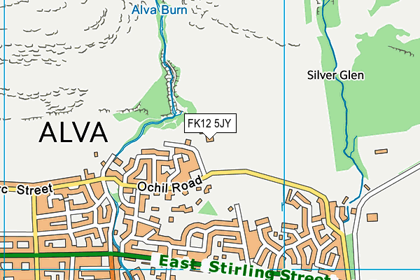 FK12 5JY map - OS VectorMap District (Ordnance Survey)