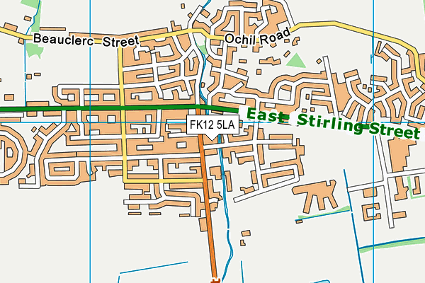 FK12 5LA map - OS VectorMap District (Ordnance Survey) FK12 5LA map - OS VectorMap District (Ordnance Survey)