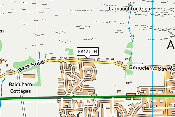 FK12 5LH map - OS VectorMap District (Ordnance Survey) FK12 5LH map - OS VectorMap District (Ordnance Survey)