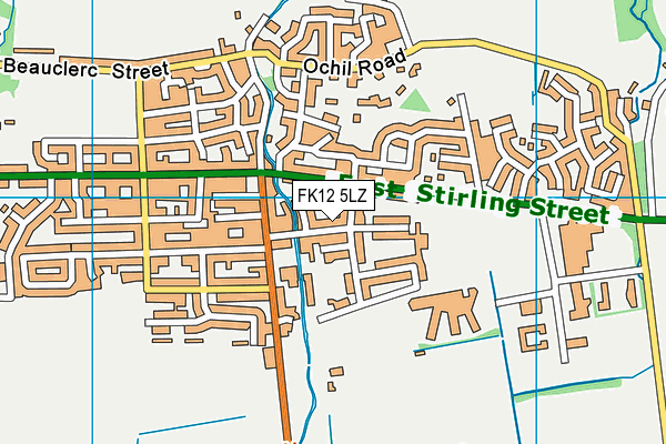 FK12 5LZ map - OS VectorMap District (Ordnance Survey) FK12 5LZ map - OS VectorMap District (Ordnance Survey)
