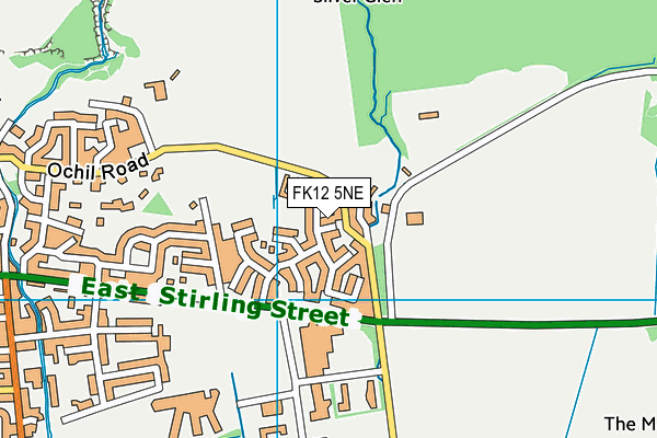 FK12 5NE map - OS VectorMap District (Ordnance Survey) FK12 5NE map - OS VectorMap District (Ordnance Survey)