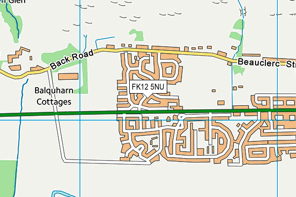 FK12 5NU map - OS VectorMap District (Ordnance Survey)