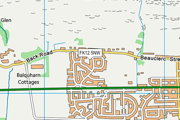 FK12 5NW map - OS VectorMap District (Ordnance Survey) FK12 5NW map - OS VectorMap District (Ordnance Survey)