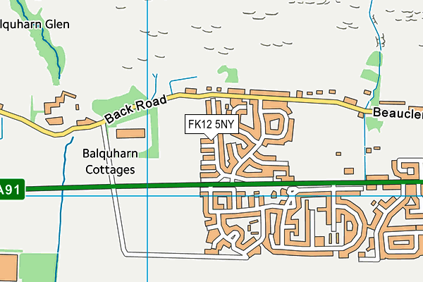 FK12 5NY map - OS VectorMap District (Ordnance Survey)