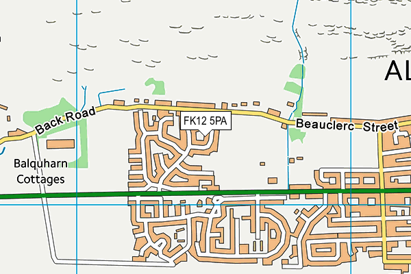 FK12 5PA map - OS VectorMap District (Ordnance Survey) FK12 5PA map - OS VectorMap District (Ordnance Survey)