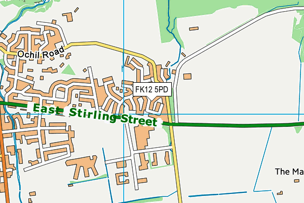 FK12 5PD map - OS VectorMap District (Ordnance Survey) FK12 5PD map - OS VectorMap District (Ordnance Survey)
