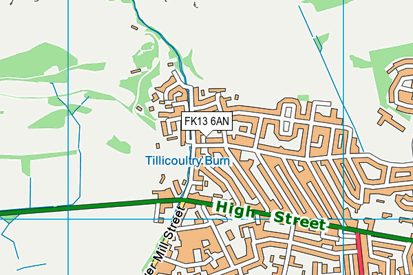 FK13 6AN map - OS VectorMap District (Ordnance Survey) FK13 6AN map - OS VectorMap District (Ordnance Survey)