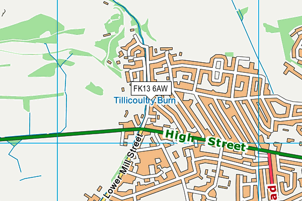 FK13 6AW map - OS VectorMap District (Ordnance Survey) FK13 6AW map - OS VectorMap District (Ordnance Survey)