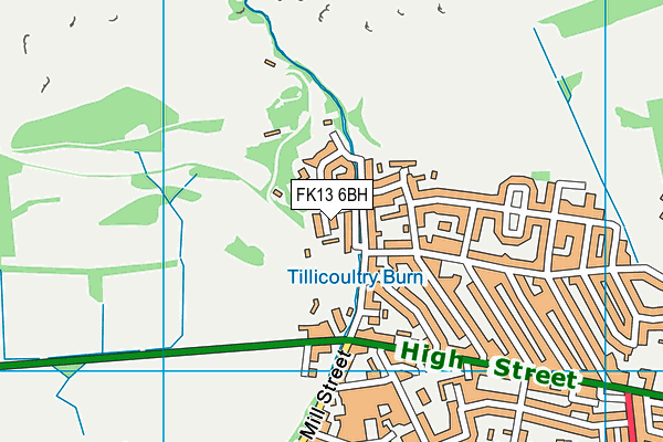 FK13 6BH map - OS VectorMap District (Ordnance Survey) FK13 6BH map - OS VectorMap District (Ordnance Survey)