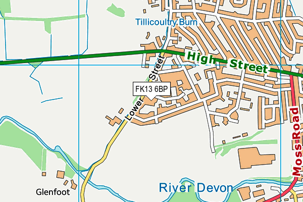 FK13 6BP map - OS VectorMap District (Ordnance Survey) FK13 6BP map - OS VectorMap District (Ordnance Survey)