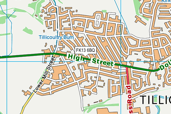 FK13 6BQ map - OS VectorMap District (Ordnance Survey) FK13 6BQ map - OS VectorMap District (Ordnance Survey)