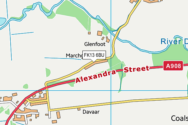 FK13 6BU map - OS VectorMap District (Ordnance Survey) FK13 6BU map - OS VectorMap District (Ordnance Survey)