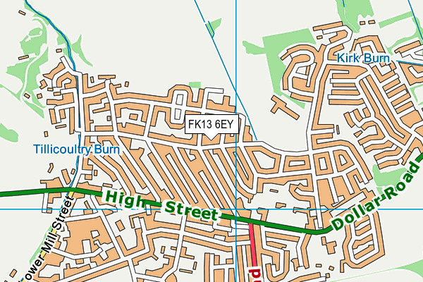 FK13 6EY map - OS VectorMap District (Ordnance Survey) FK13 6EY map - OS VectorMap District (Ordnance Survey)