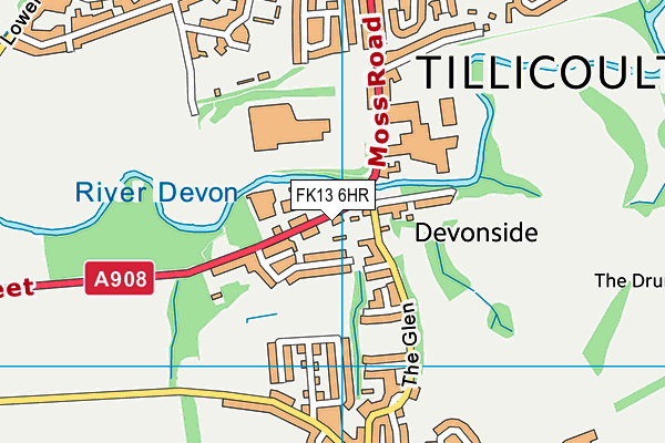 FK13 6HR map - OS VectorMap District (Ordnance Survey) FK13 6HR map - OS VectorMap District (Ordnance Survey)