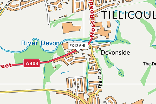 FK13 6HU map - OS VectorMap District (Ordnance Survey) FK13 6HU map - OS VectorMap District (Ordnance Survey)