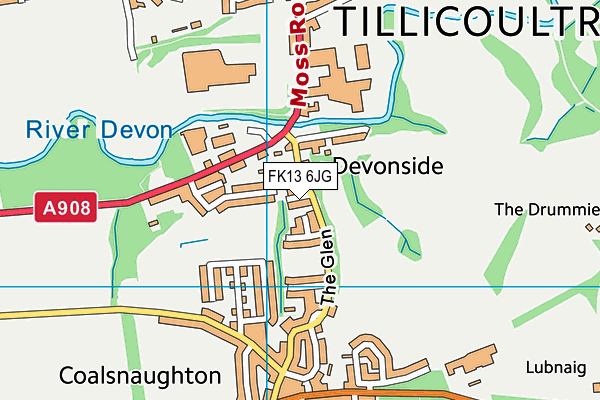 FK13 6JG map - OS VectorMap District (Ordnance Survey) FK13 6JG map - OS VectorMap District (Ordnance Survey)